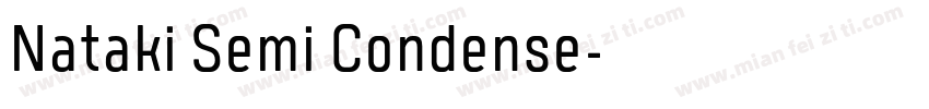 Nataki Semi Condense字体转换